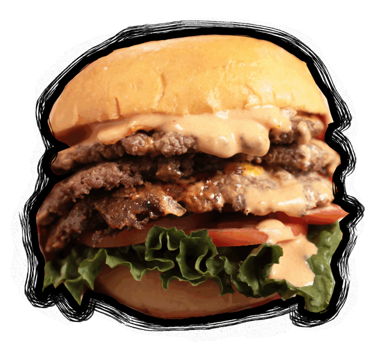 Pismo Beach Smash Burger - Triple Smash Burger